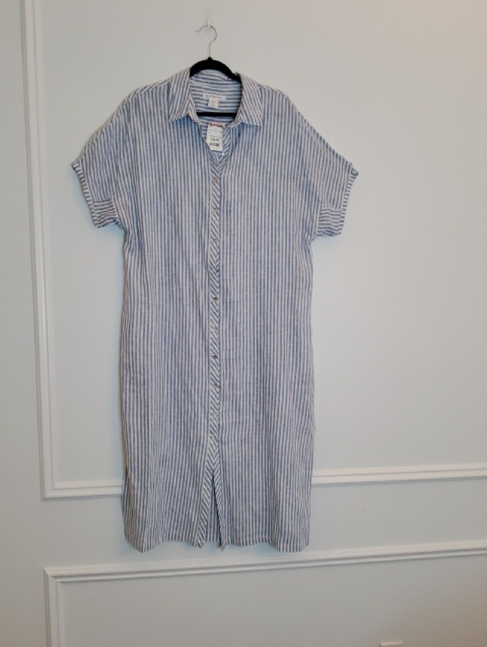 Lucky Brand Blue and White Striped Maxi Dress/Cover Up - NWT